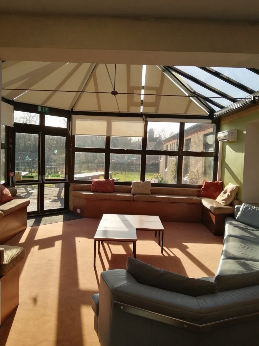 Countryside Education Trust - seating are in the conservatory